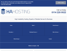 Tablet Screenshot of hahosting.com